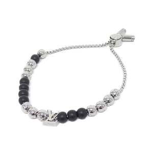 LOUIS VUITTON Black Monogram Charm Bracelet